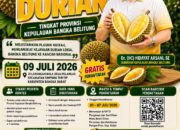Pemprov Babel Gelar Kontes Durian Tingkat Provinsi, Dorong Durian Lokal Tembus Pasar Nasional